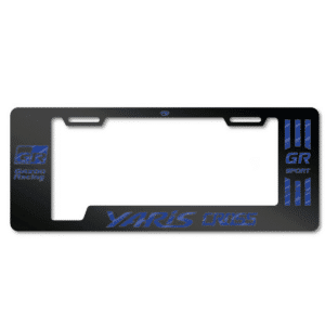 PORTA PLACA ACERO 400G 0.8MM T/EURO YARIS CROSS GR/GR SPORT AZUL - SF-EE-039-GR-BL