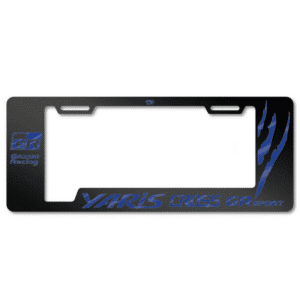 PORTA PLACA ACERO 400G 0.8MM T/EURO YARIS CROSS/GR SPORT GARRAS - SF-EE-039-GG-BL