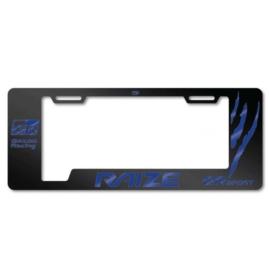 PORTA PLACA ACERO 400G 0.8MM T/EURO RAIZE/GR SPORT GARRAS AZUL – SF-EC-017-GG-BL