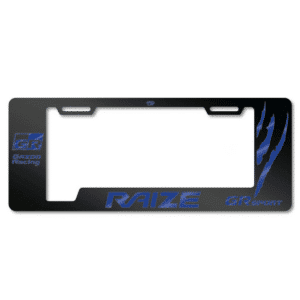 PORTA PLACA ACERO 400G 0.8MM T/EURO RAIZE/GR SPORT GARRAS AZUL - SF-EC-017-GG-BL