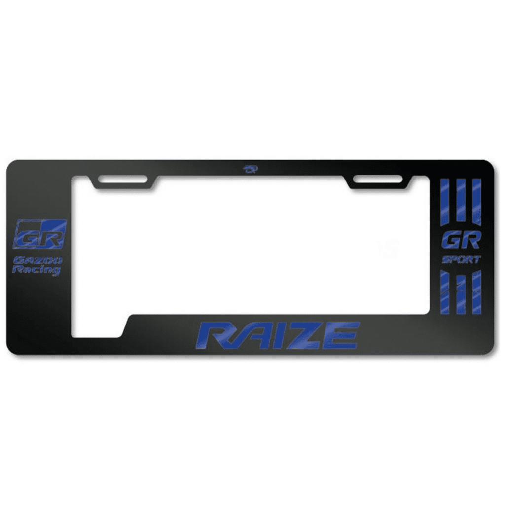PORTA PLACA ACERO 400G 0.8MM T/EURO RAIZE GR/GR SPORT AZUL – SF-EC-017-GR-BL