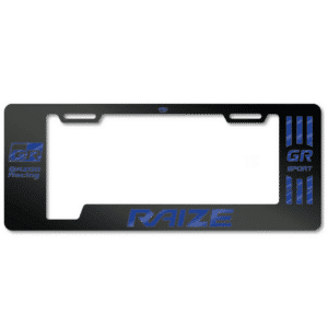 PORTA PLACA ACERO 400G 0.8MM T/EURO RAIZE GR/GR SPORT AZUL - SF-EC-017-GR-BL