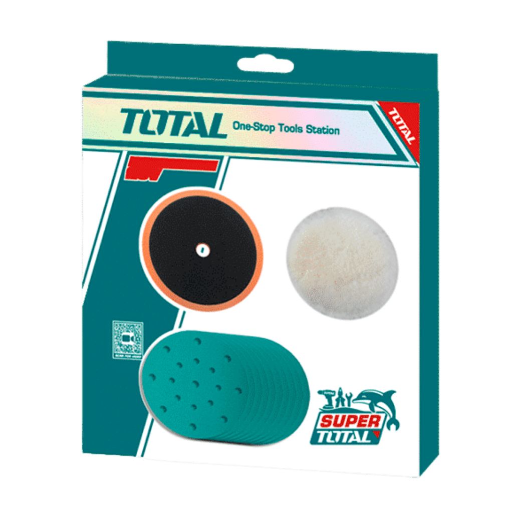 SET DISCOS DE PULIDO ALGODO+ESPUMA D:150MM 12PCS INDUSTRIAL – TAC15012