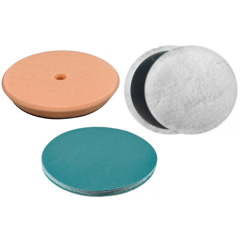 SET DISCOS DE PULIDO ALGODO+ESPUMA D:150MM 12PCS INDUSTRIAL – TAC15012