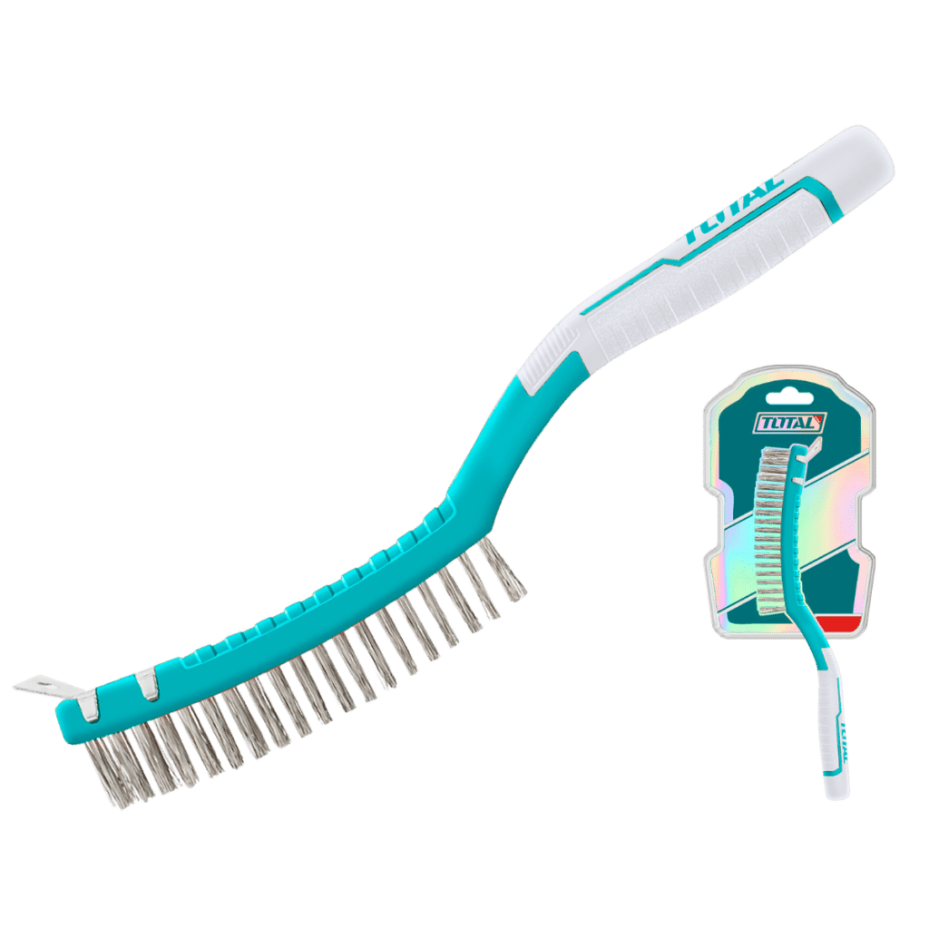 CEPILLO DE ALAMBRE 340MM (3FILAS) CON ESPATULA INTEGRADA – TAC38051