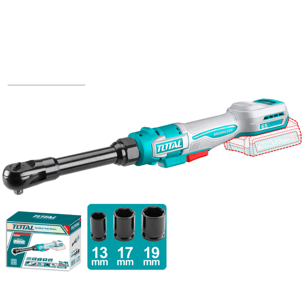 ATORNILLADOR RATCHET EXTENDIDO 20V 65NM 3/8” 0-350RPM +ACC INDUSTRIAL –  TDRLI206529
