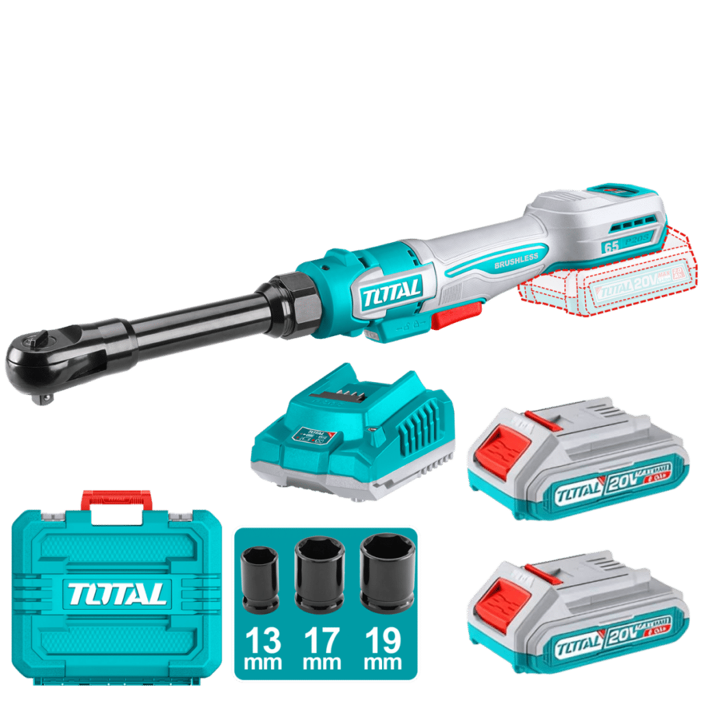 ATORNILLADOR RATCHET EXTENDIDO 20V 65NM 3/8» 0-350RPM 2X2.0AH + – TDRLI2065292