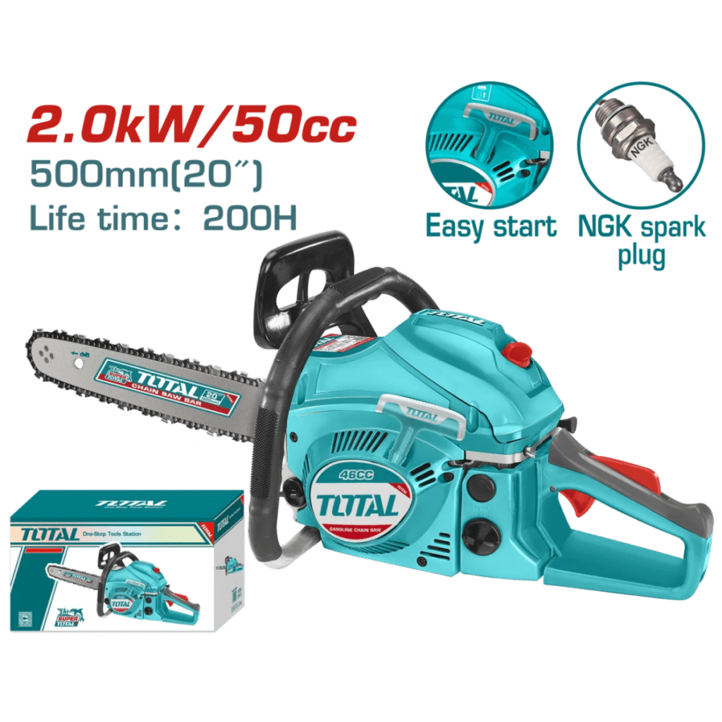 MOTOSIERRA 50CC 2.0KW ESPADA: 20»(500MM) GASOLINERO – TG5502011