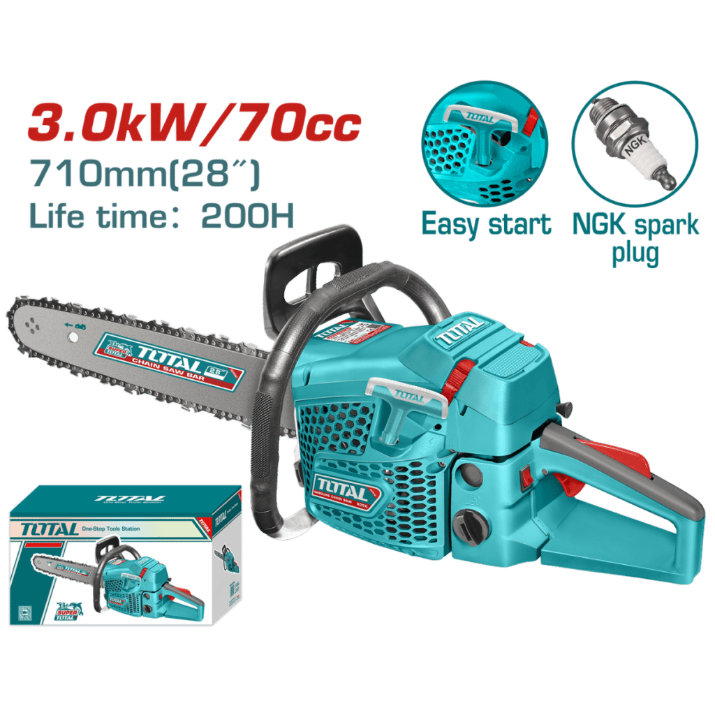 MOTOSIERRA 70CC 3.0KW ESPADA: 28”(710MM) GASOLINERO Modelo: TG5702811