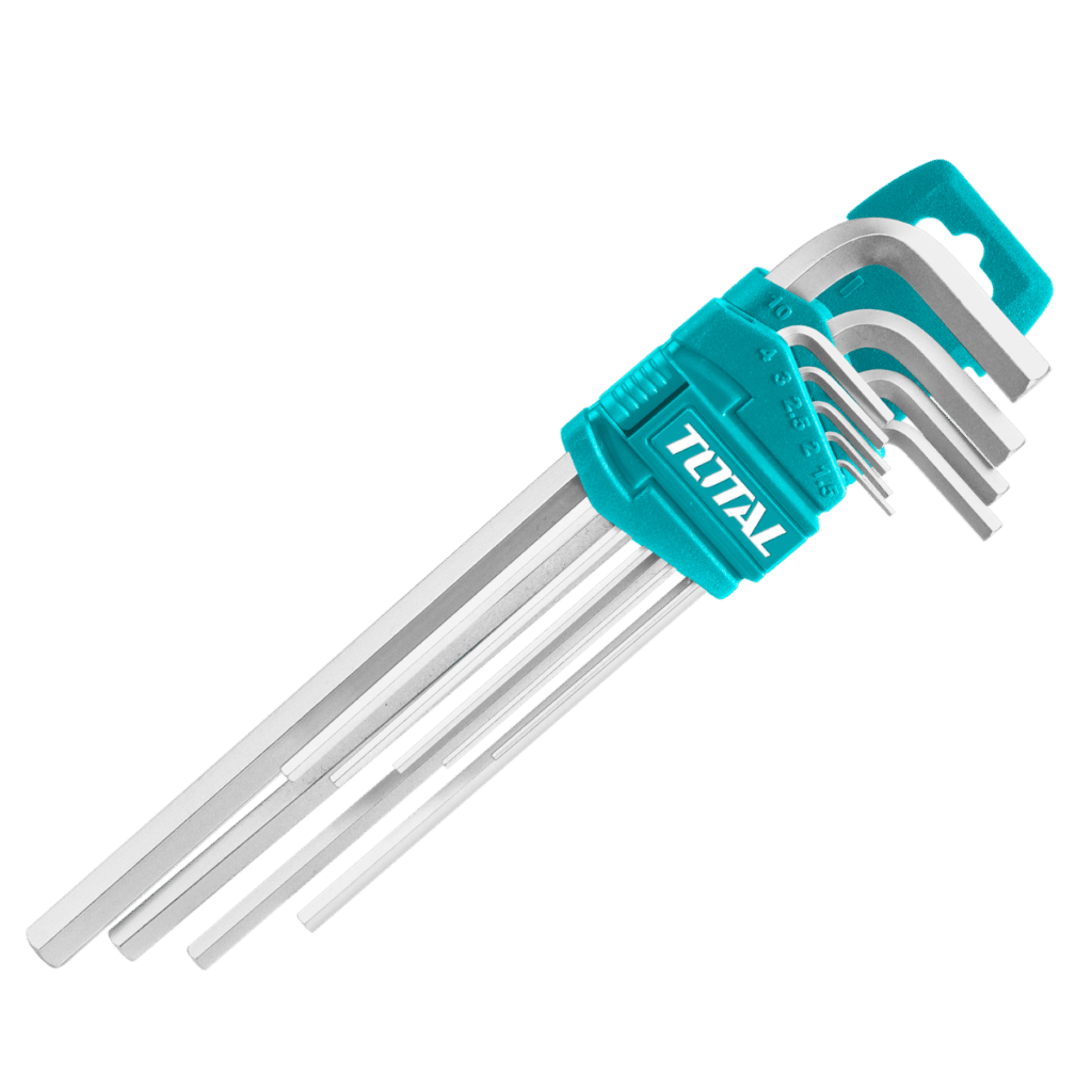 SET DE LLAVES ALLEN HEX 9PCS S2 1.5-10MM EXTRA BRAZO LARGO INDUSTRIAL – THT106192