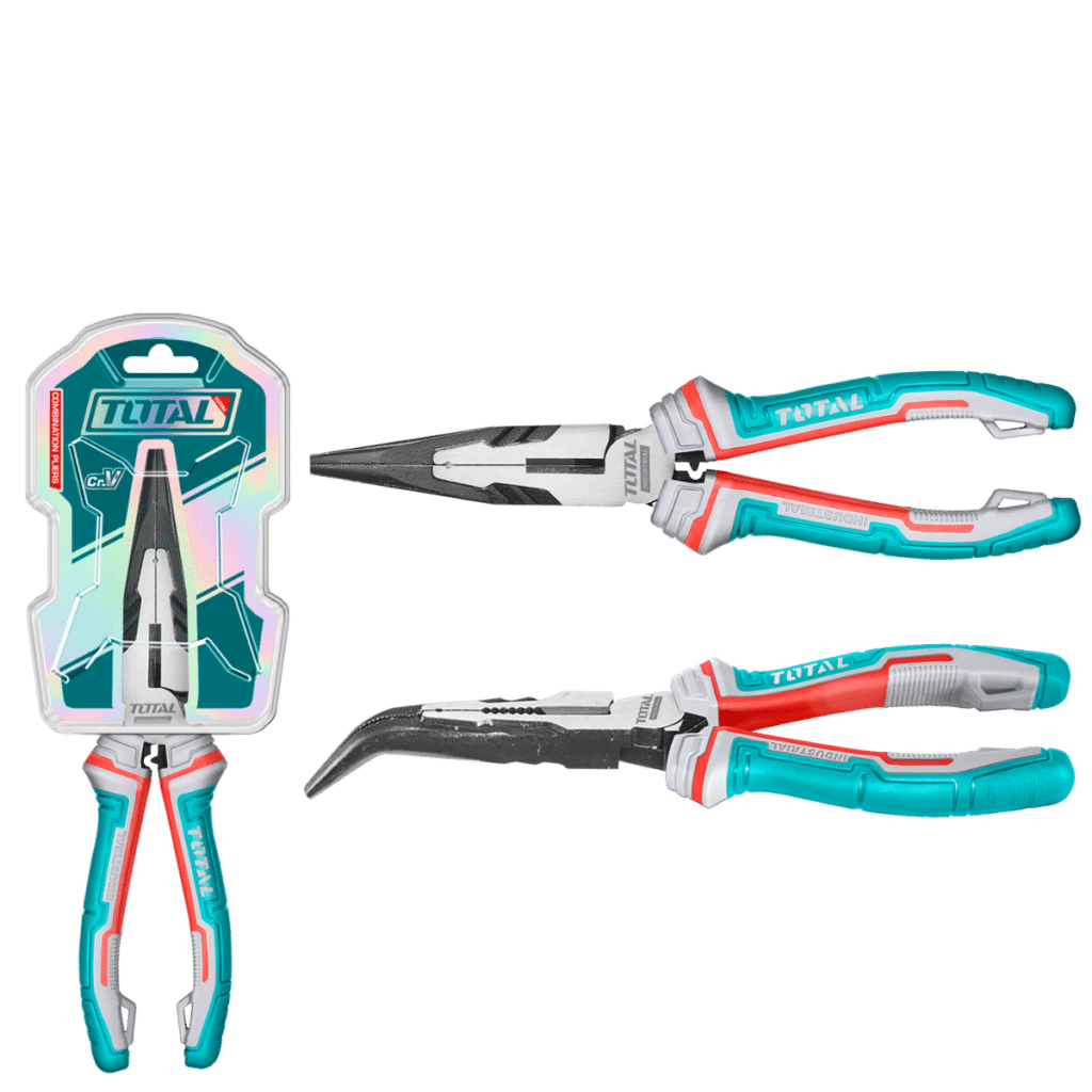 PINZA DE FUERZA PUNTA LARGA CURVA 6» 160MM CR-V / TPR MEJ: 30% INDUSTRIAL – THT24616S
