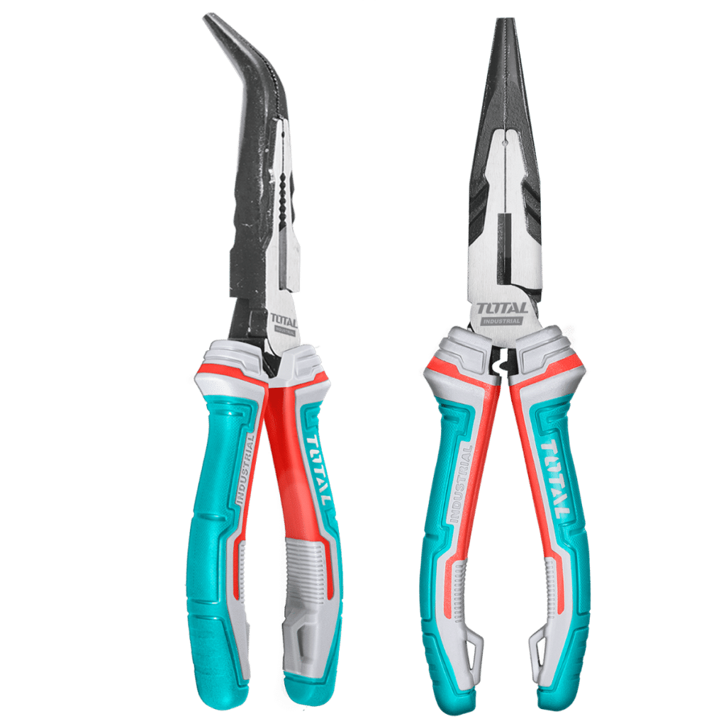 PINZA DE FUERZA PUNTA LARGA CURVA 8» 200MM CR-V / TPR MEJ: 30% INDUSTRIAL – THT24816S