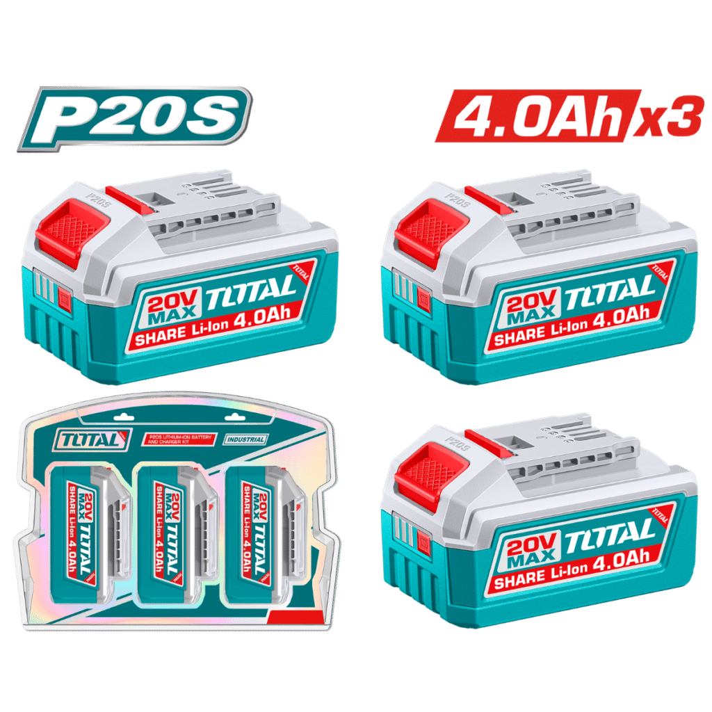 COMBO BATERIAS 20V 3PCS 4.0AH BLISTER INDUSTRIAL – TOSLI251296