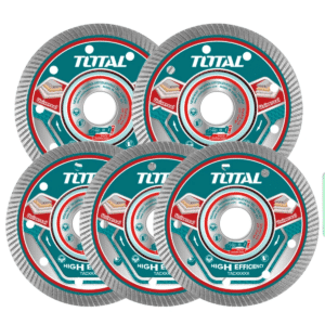 SET DISCOS DIAMANTADOS 5PCS  115MM ULTRA DELGADO 75CR1 1.4MM INDUSTRIA - TAC511155