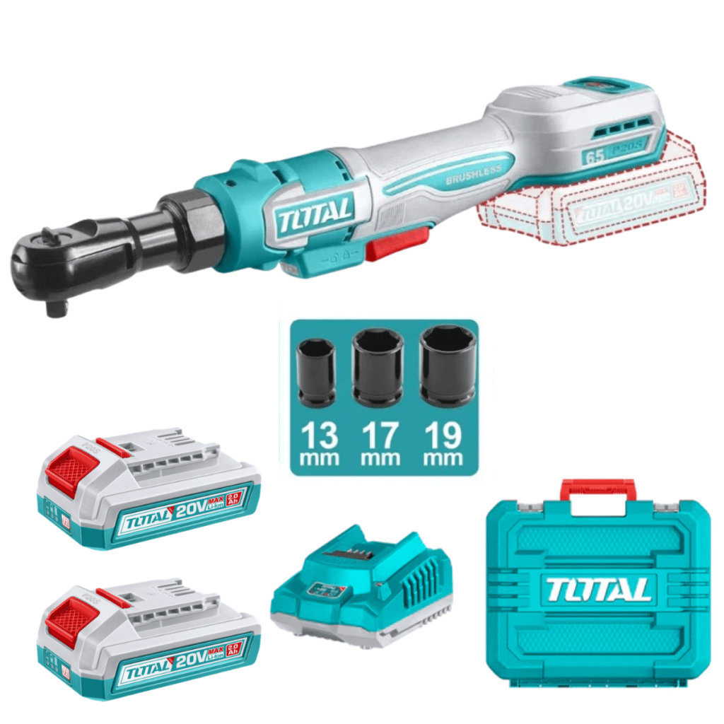 ATORNILLADOR RATCHET 20V 65NM 3/8» 0-350RPM 2X2.0AH +ACC INDUSTRIAL – TDRLI20652