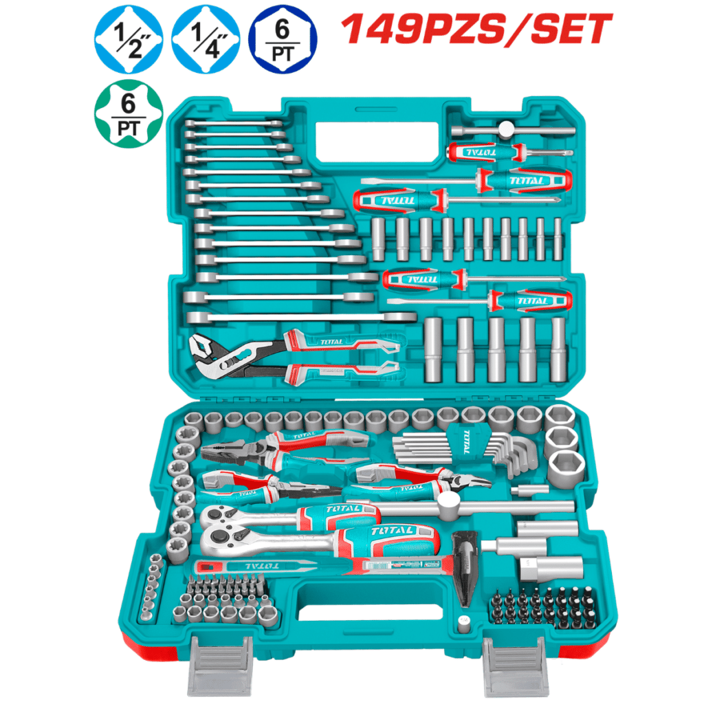 SET 149PCS HERRAMIENTAS DE COMBINACIÓN INC MALETIN INDUSTRIAL – THKTHP61497