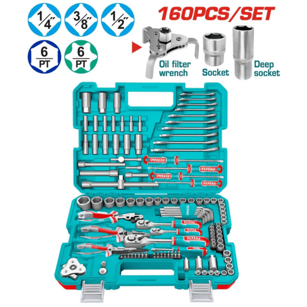SET 160PCS HERRAMIENTAS MANUALES INC MALETIN INDUSTRIAL – THKTHP61607