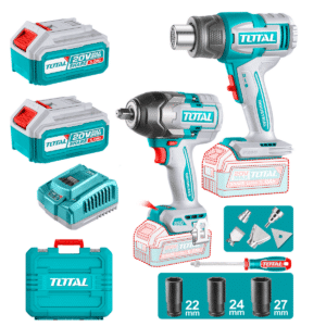 COMBO (2EN1) LLAVE IMP(850NM) + PIST.CALOR 2X5.0AH + ACC Y MALETIN I - TOSLI260381