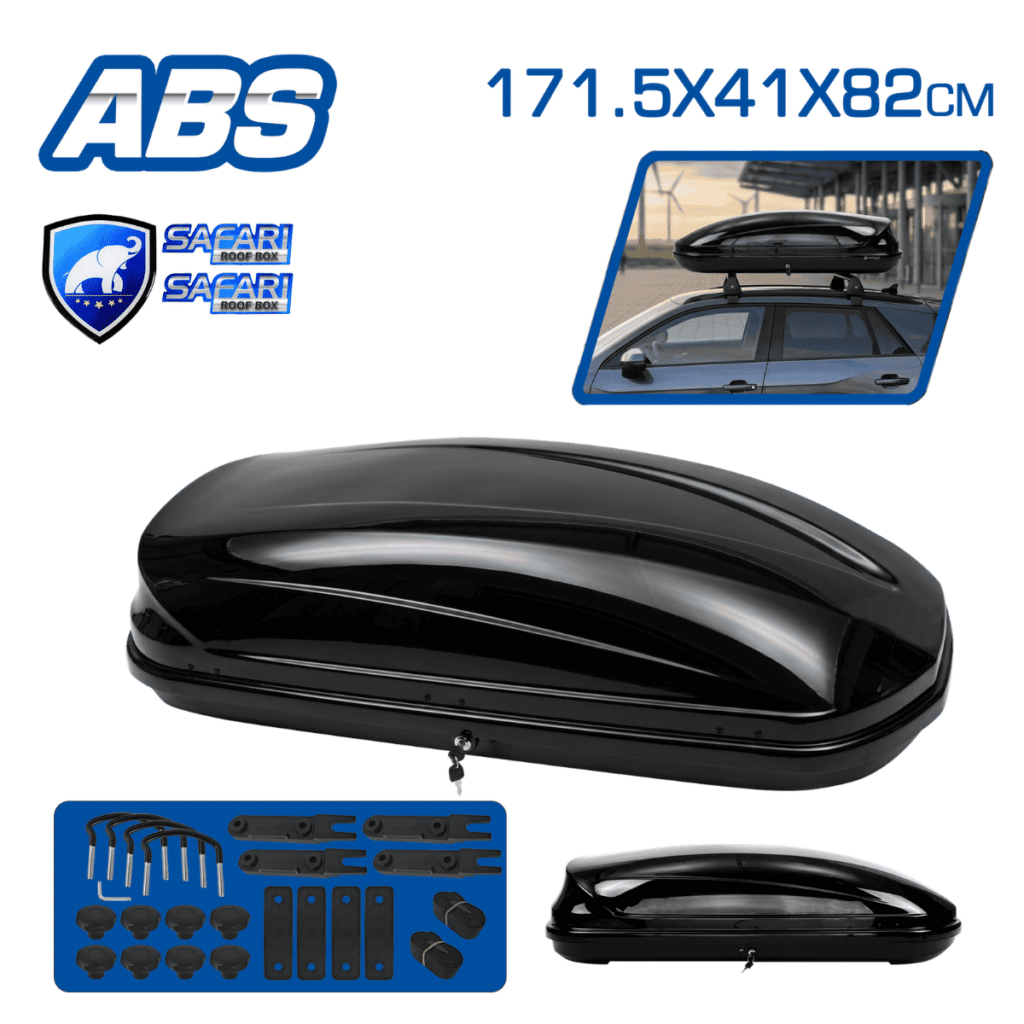 PORTA EQUIPAJE 300L 132X87.5X37CM  NEGRO GLOSS – C70095GL