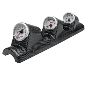TRIO MEDIDOR T/POSTE CARBON TEMP ACEITE TACOMETRO - F82888B