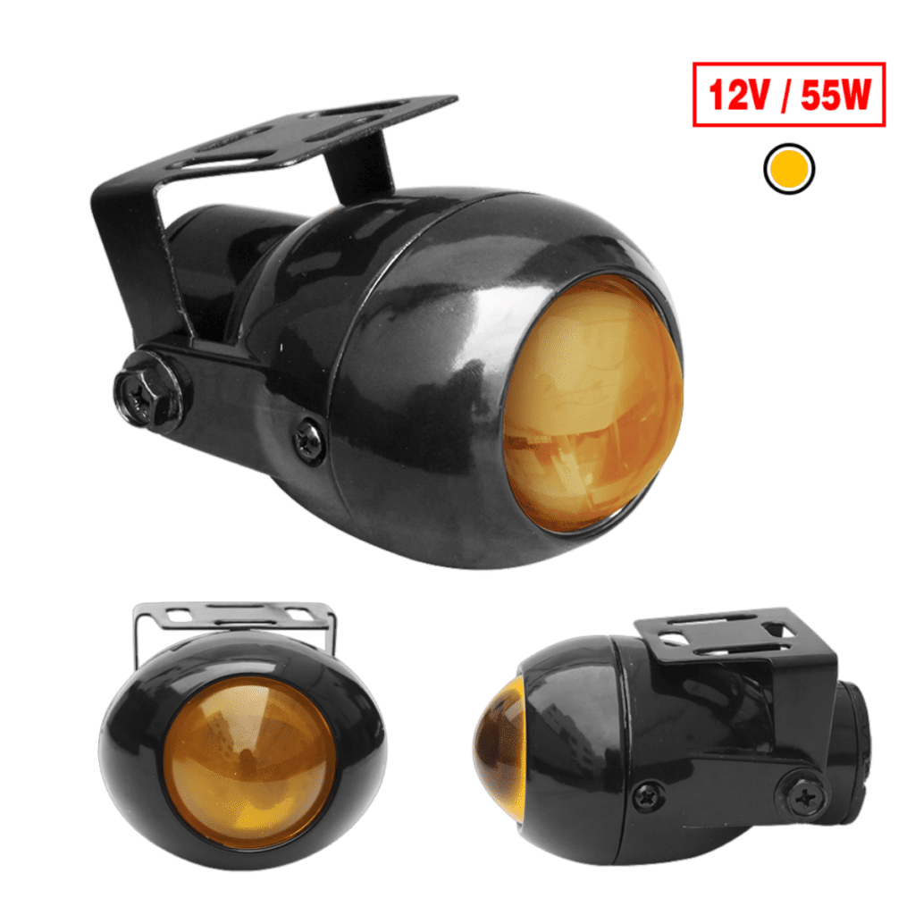NEBLINERO ALUMINIO BLACK 12V AMARILLO – HY001B YL