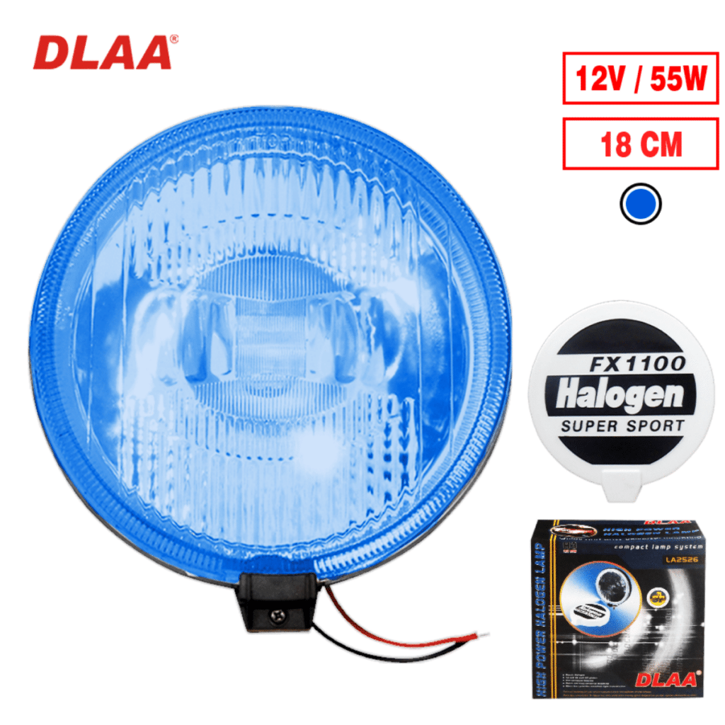 NEBLINERO REDONDO H3 12V 55W 18CM FX1100 AZUL – LA2526 LB