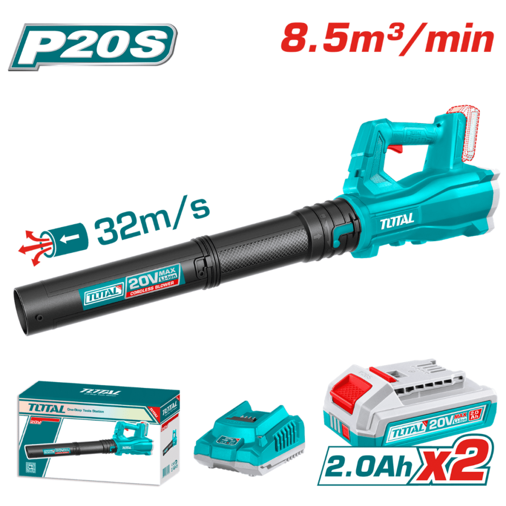 SOPLADORA LI-ION 20V 8.5M3/MIN MAX:115KM/H 15000/MIN 2 X 2.0AH – TABLI203232