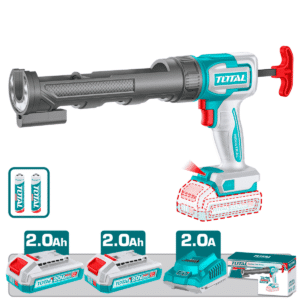 PISTOLA DE CALAFATEO 20V 2800N 10'' V:0.7-5.0MM/S LED 2X2.0AH INDUSTRIAL - TCGLI20021