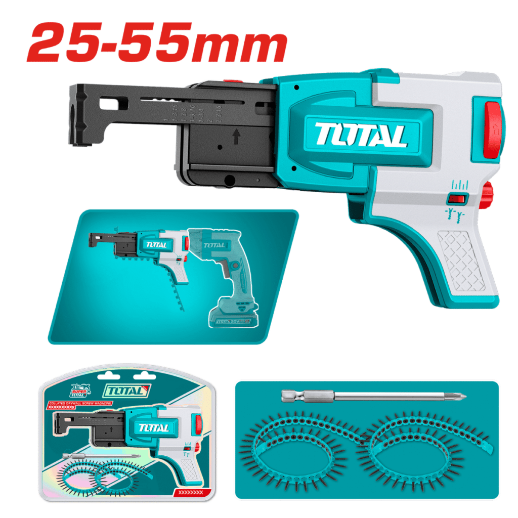 ADAPTADOR DE TORNILLOS P/ATORNILLADOR DRYWALL 25-55MM 1/4»HEX INDUSTRIAL – TDSLI2026
