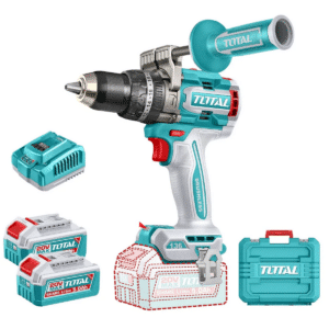TALADRO PERCUTOR BL MOTOR 20V 136NM 13MM 2X5.0AH CHUCK JACOBS + MALETIN INDUSTRIAL - TIDLI201368