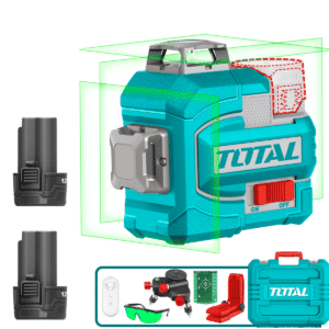 NIVEL LASER 3D 16V USB-C 12LINEAS 0-35M VERDE 2X2.0AH +ACC + MALETIN INDUSTRIAL - TLL301205