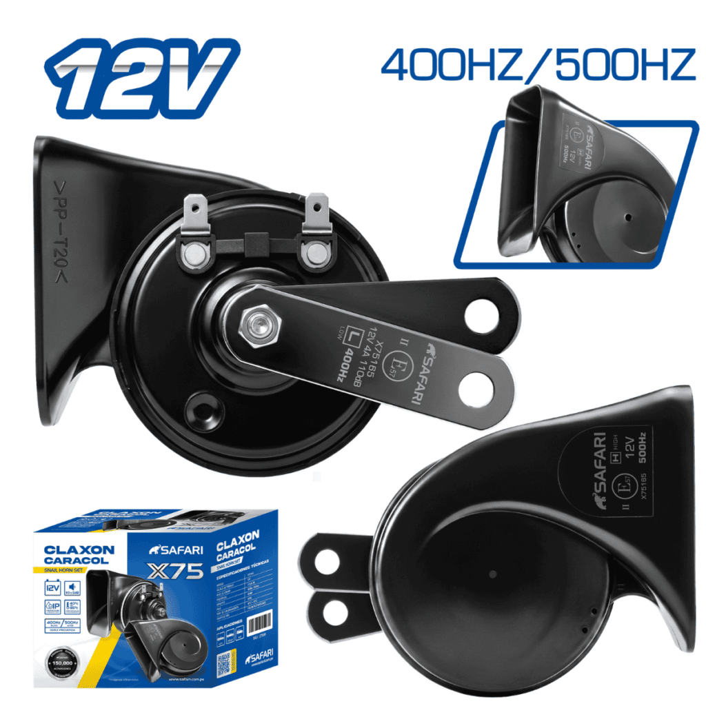 CLAXON DOBLE TIPO CARACOL 12V – X75165