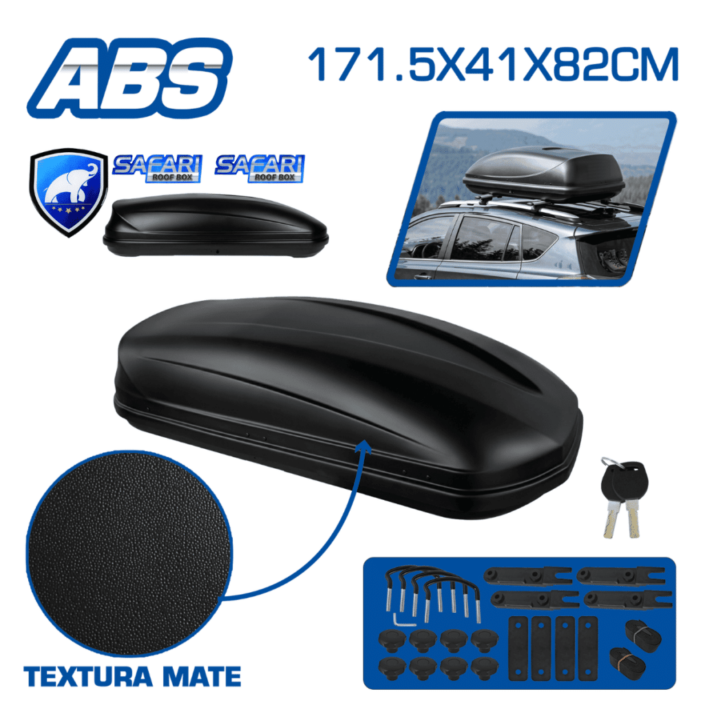 PORTA EQUIPAJE 550L 171.5X41X82CM NEGRO MATTE – C70096MT