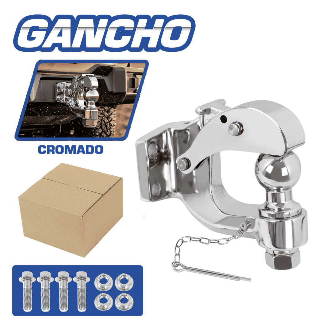 GANCHO DE REMOLQUE UNIVERSAL CROMADO – G78001SL