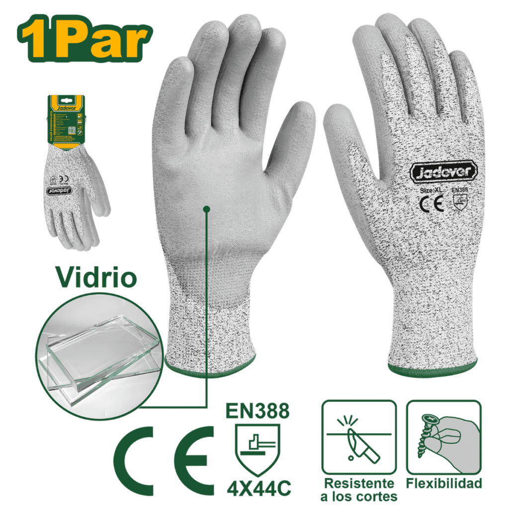 GUANTES ANTICORTE PROTECCION 4X43C CALIBRE 13 XL – JDPG1805