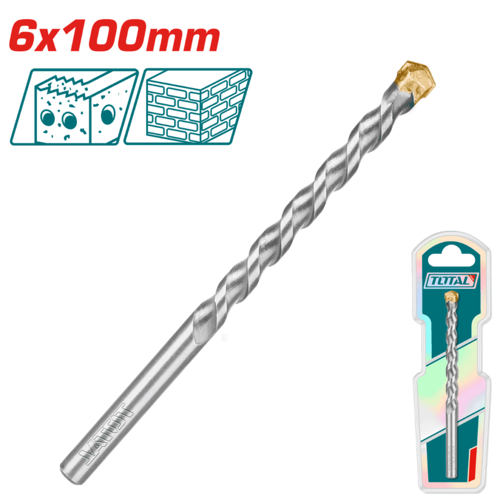BROCA ALBAÑILERA 6X100MM BLISTER INDUSTRIAL – TAC260610
