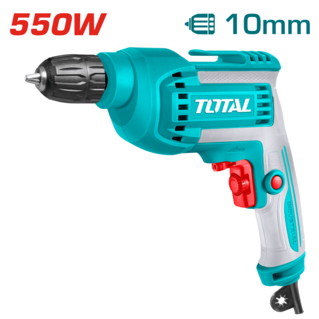 TALADRO ELECTRICO 550W 10MM 0-3300RPM CHUCK KEYLESS INDUSTRIAL – TD551082