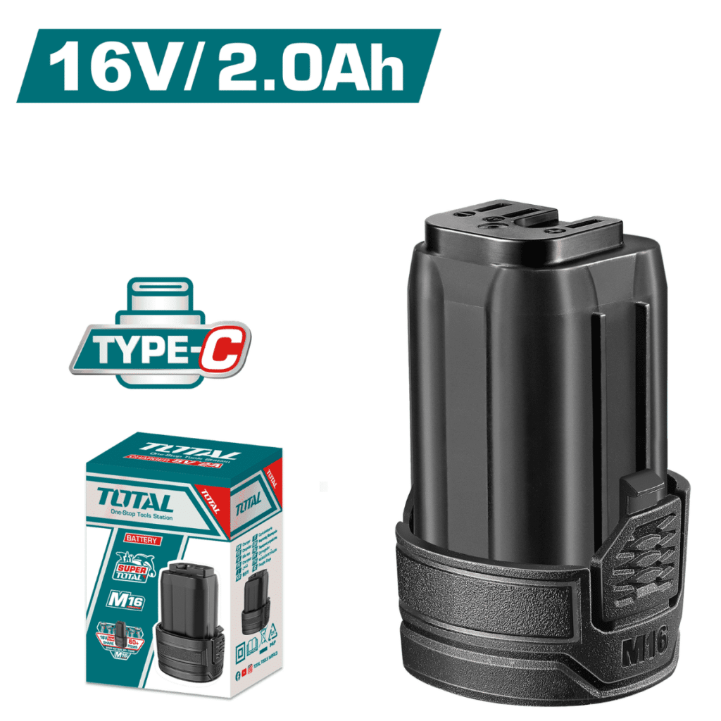 BATERIA LI-ION 16V 2.0AH M16 USB TYPE-C INDUSTRIAL – TFBLI1626