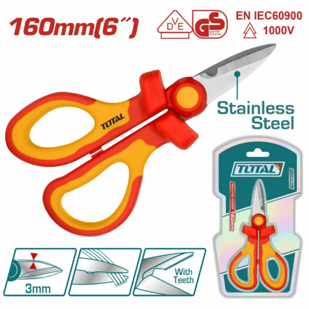 TIJERA 160MM (6») AISLADA 1000V VDE/GS CERTIF. – THISS1601