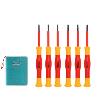 SET DESTORNILLADORES PRECISION AISLADO 1000V 6PCS S2 VDE/GS CERTIF INDUSTRIAL - THKIPSD0601