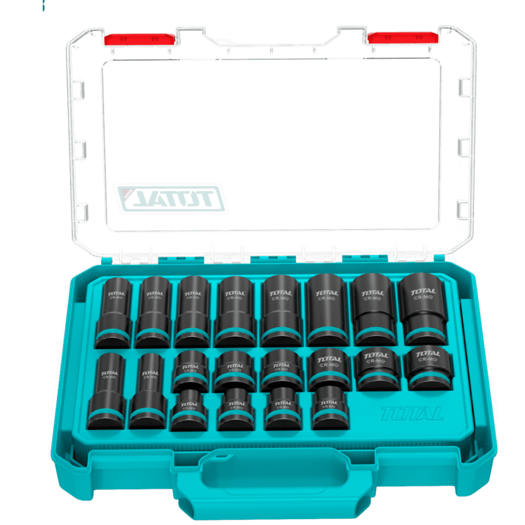 SET DADOS IMPACTO 40-78MM 1/2» 10-24MM 20PCS CR-MO ESTUCHE MOD INDUSTRIAL – THKISD12206L
