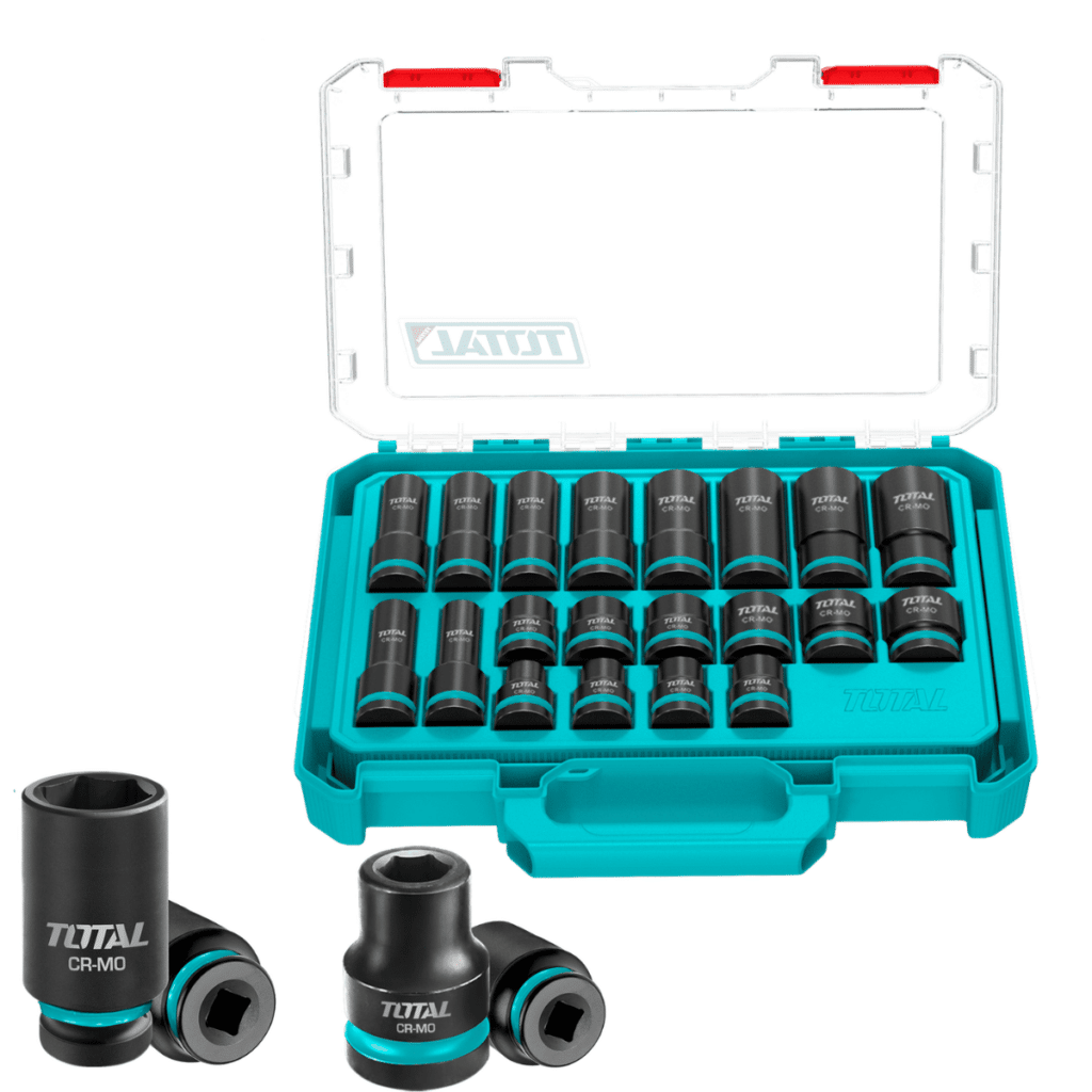 SET DADOS IMPACTO 40-78MM 1/2» 10-24MM 20PCS CR-MO ESTUCHE MOD INDUSTRIAL – THKISD12206L