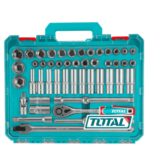 SET RACHET 1/2 + SOCKET + ACC CR-V ACERO 48PCS MALETIN MODULAR IND. - THT121486