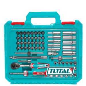 SET RACHET 1/4'' +SOCKET +ACC CR-V ACERO 69PCS ESTUCHE MOD INDUSTRIAL - THT141696