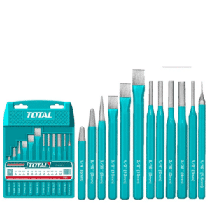SET CINCELES CORTE FRIO + PUNSON 12PCS CR.V ESTUCHE - THT42K0612