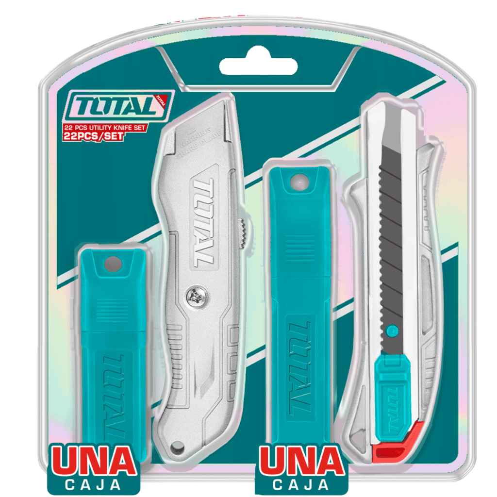 SET CUCHILLAS 22PCS DESGLOSABLE + UTILITARIA + HOJAS SK4 – THT515226