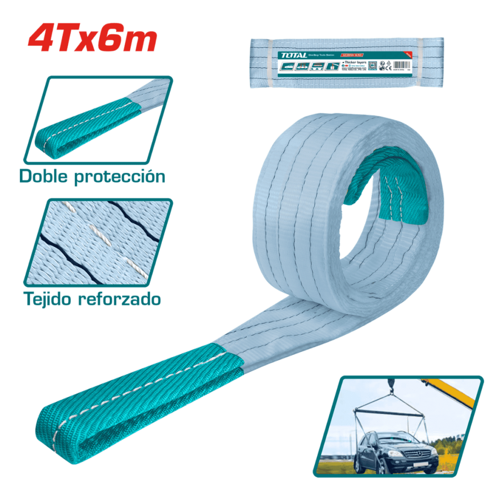 ESLINGA 4T X 6M PROTECCION DUAL – GRIS – THTWS0406
