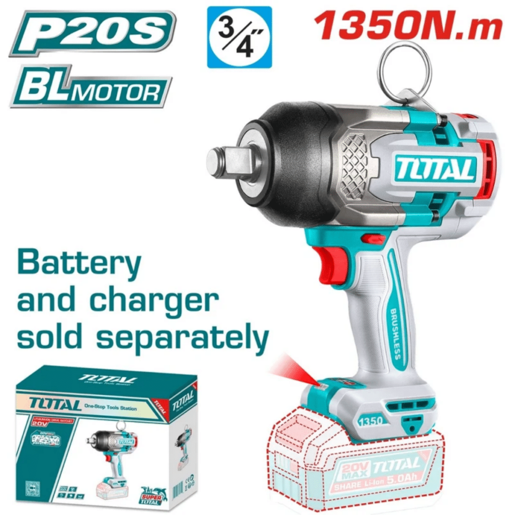LLAVE IMPACTO 20V BL 1350NM 3/4» 2200BPM INDUSTRIAL – TIWLI201355