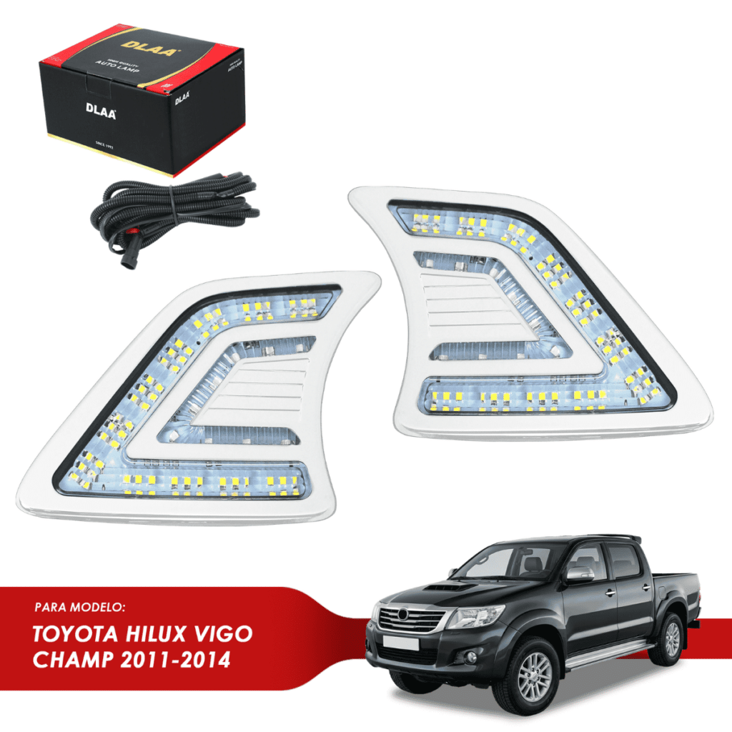 NEBLINERO LED P/TOYOTA HILUX VIGO CHAMP 2011-2014 C/ KIT CABLEADO – TY527E-LED