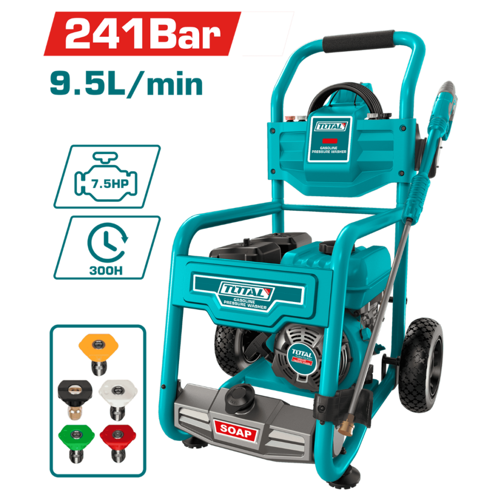 LAVADORA A PRESION GASOLINERA 7.5HP 3450PSI 9.5L/MIN OHV 4 TIEMPOS – TGT250208
